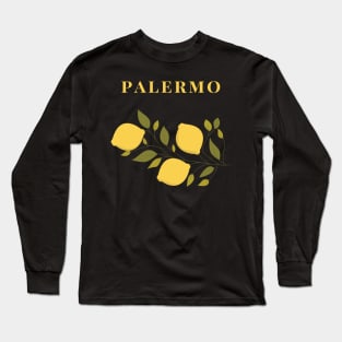 Palermo Limone Italy Design Long Sleeve T-Shirt